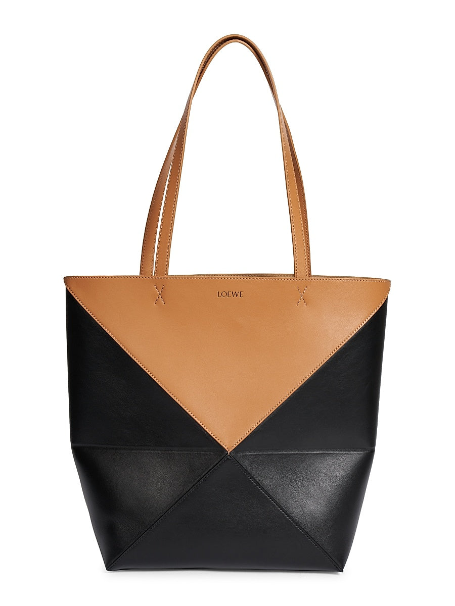Medium Bicolor Puzzle Tote