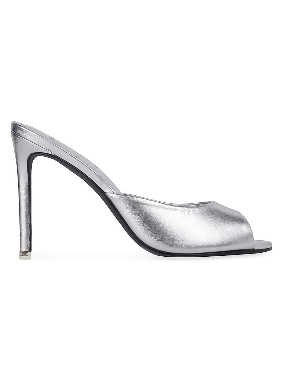 Alessia Metallic Leather Mules
