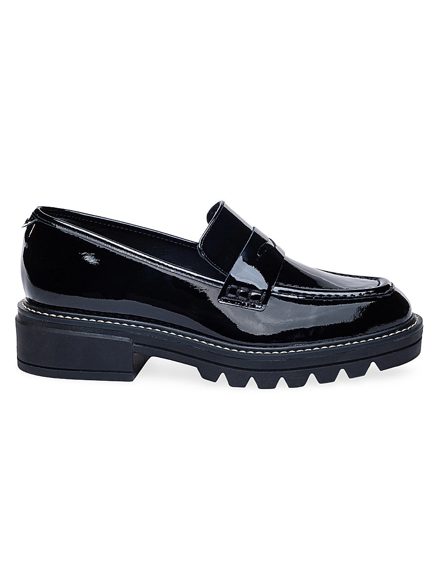 Chandler Soft Patent Lug Sole Loafers