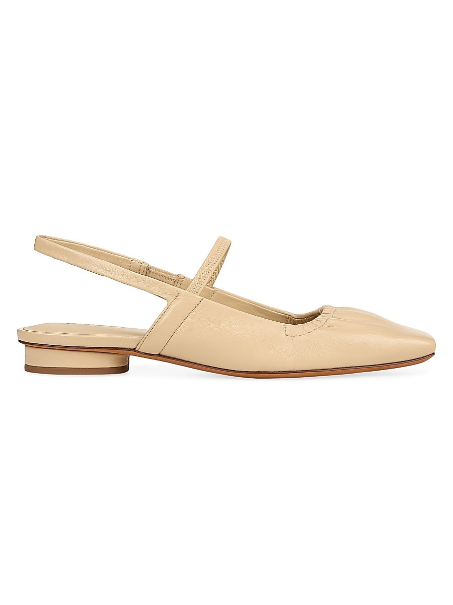 Venice Leather Slingback Flats