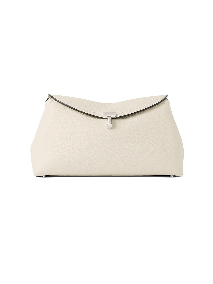 T-Lock Leather Clutch