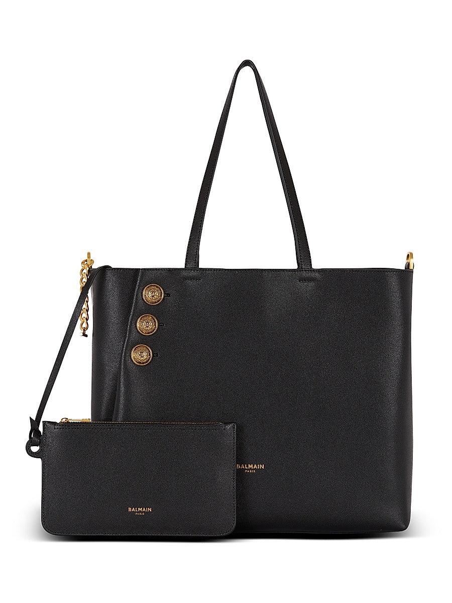 Embleme Leather Shopping Bag