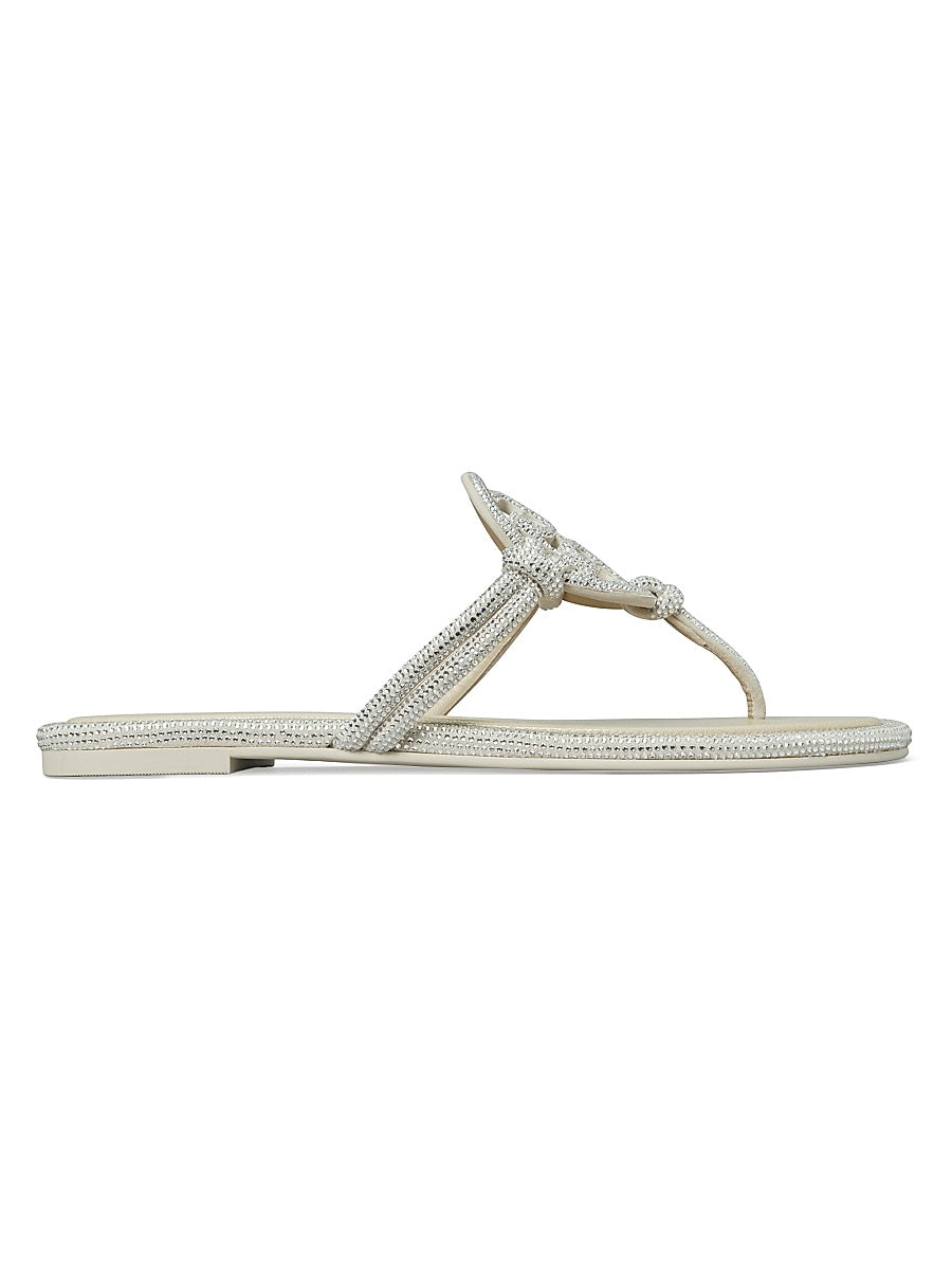 Pavé Cord Miller Leather Sandals