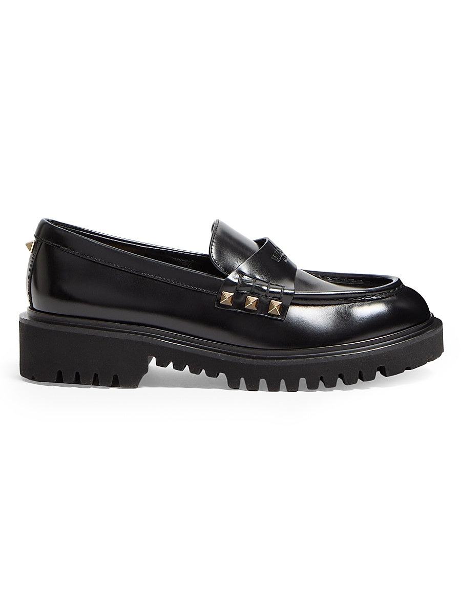 Rockstud Calfskin Loafers