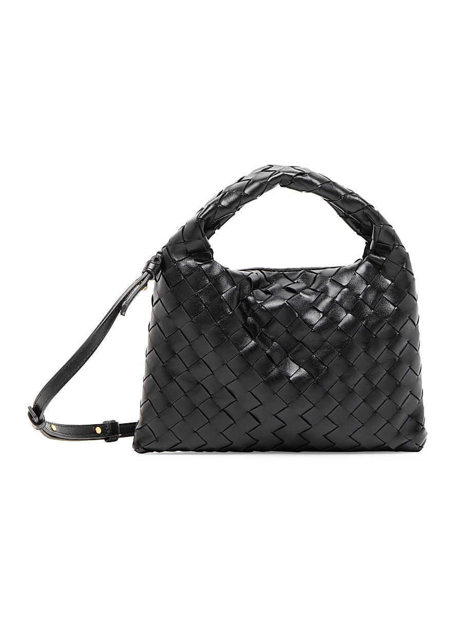 Mini Hop Intrecciato Leather Crossbody Bag