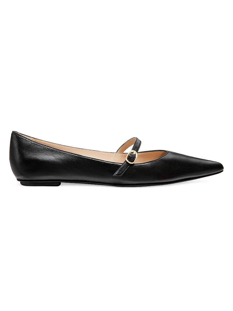 Emilia Leather Mary Jane Ballet Flats
