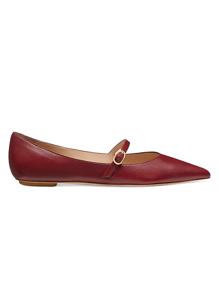 Emilia Leather Mary Jane Ballet Flats