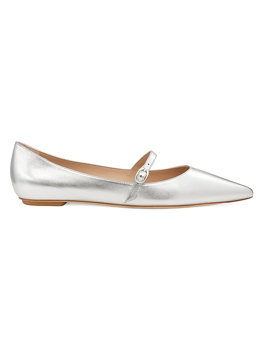Emilia Metallic Mary Jane Flats