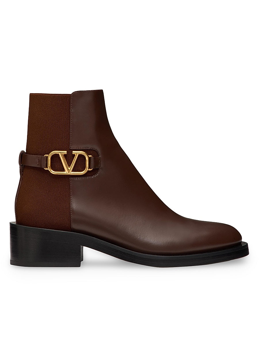 VLogo Signature Calfskin Ankle Boots 30 MM