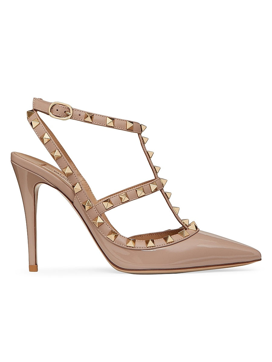 Patent Rockstud Caged Pumps 100 MM