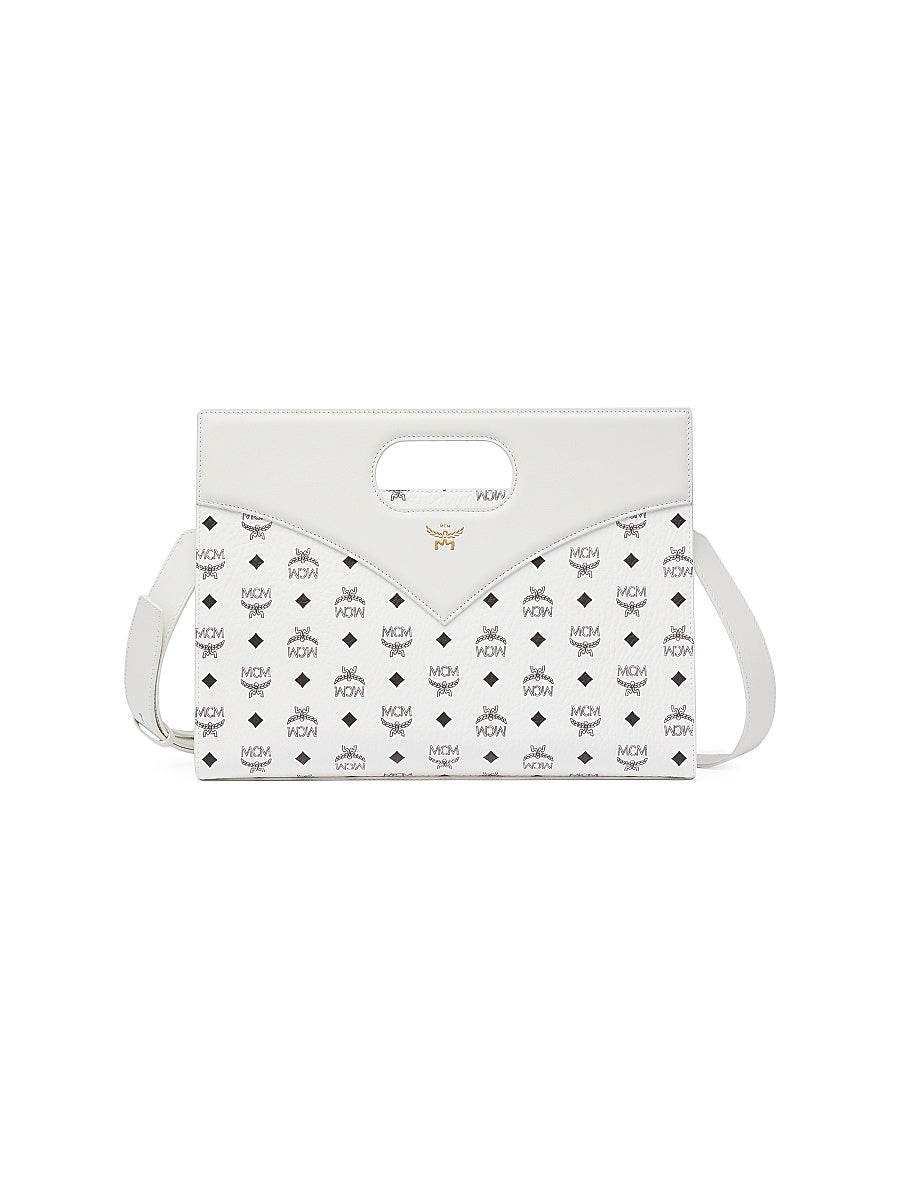 Diamond Medium Visetos Leather Crossbody Bag