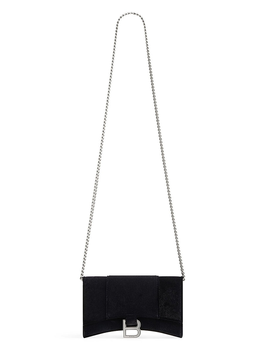 Hourglass Wallet On Chain Velvet Jersey