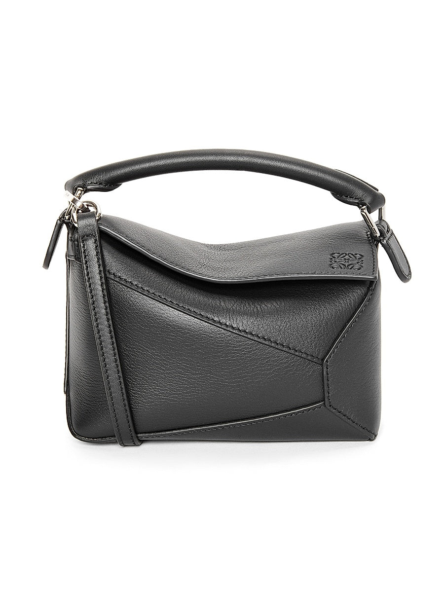 Mini Puzzle Edge Leather Shoulder Bag