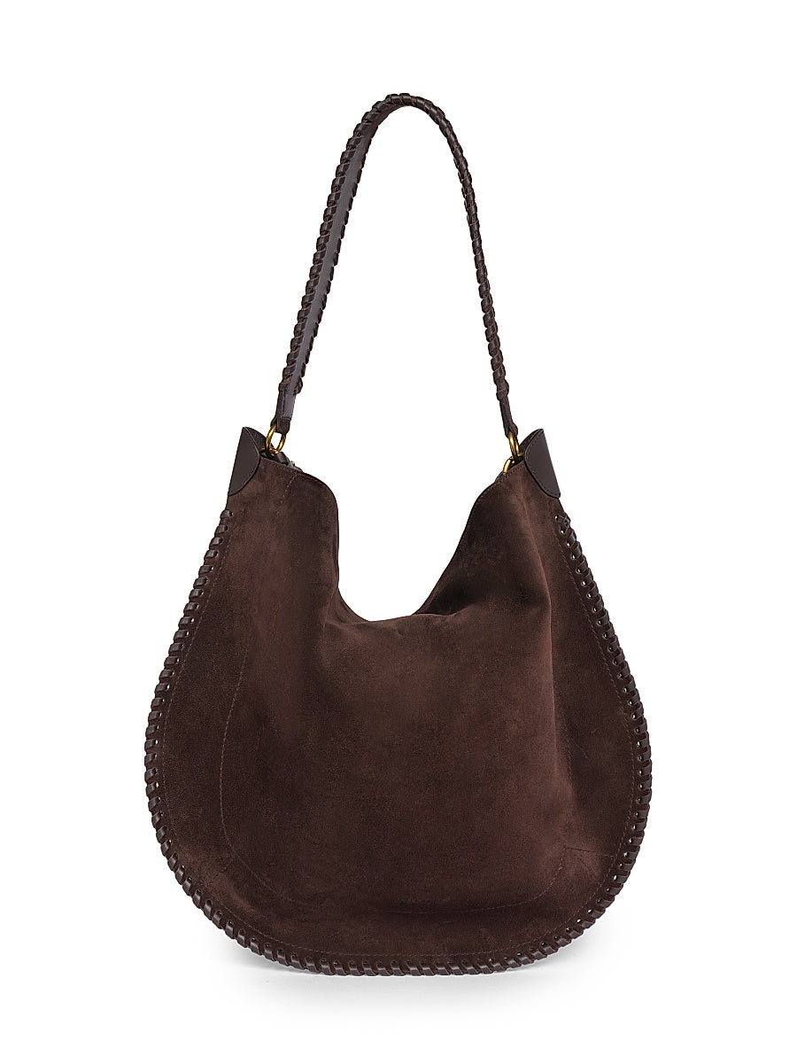 Oskan Suede Leather Hobo Bag