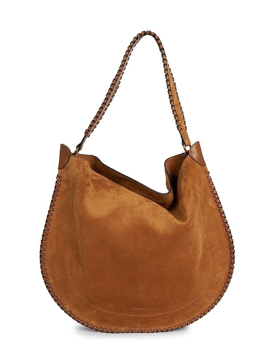 Oskan Suede Leather Hobo Bag