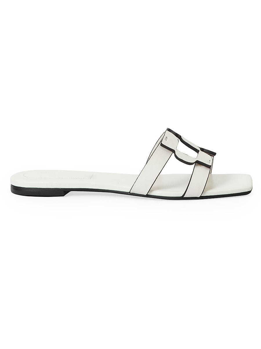 Simkhai Monogram Leather Sandals