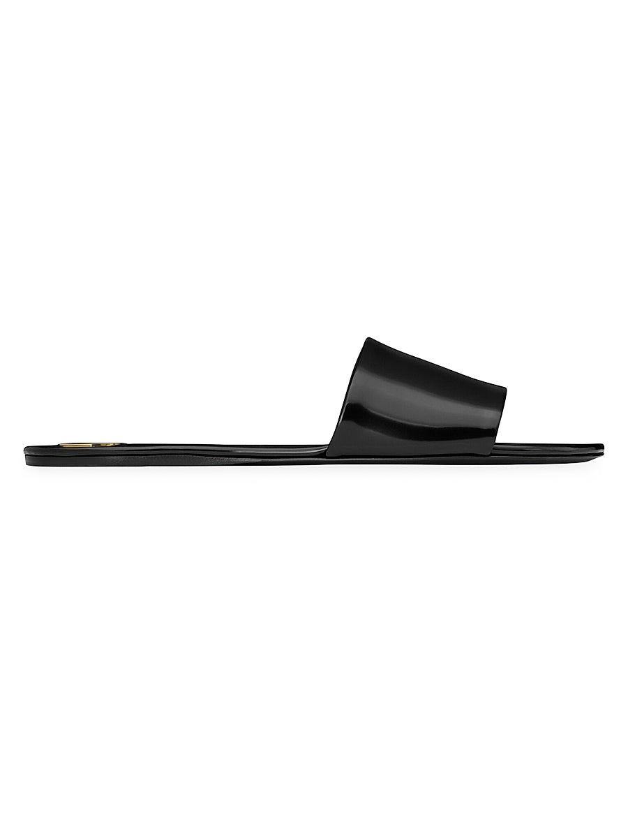 Carlyle Slides in Glazed Leather