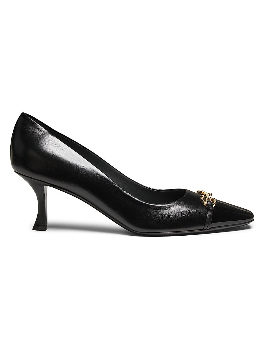 Bria 60MM Patent Leather Cap-Toe Pumps