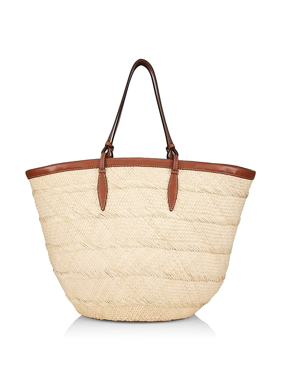 Medium Iraca Palm Handwoven Basket Bag