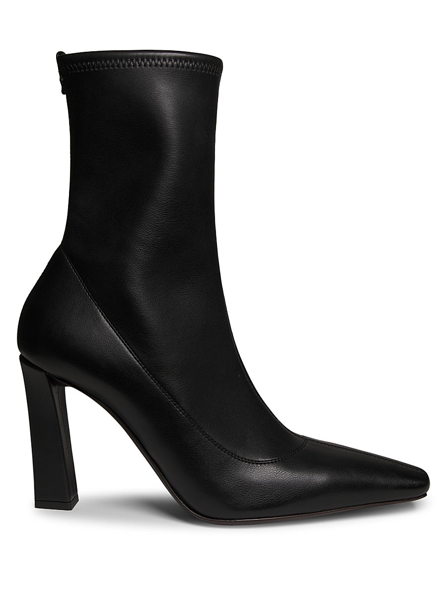 Brenda 90MM Stretch Leather Booties