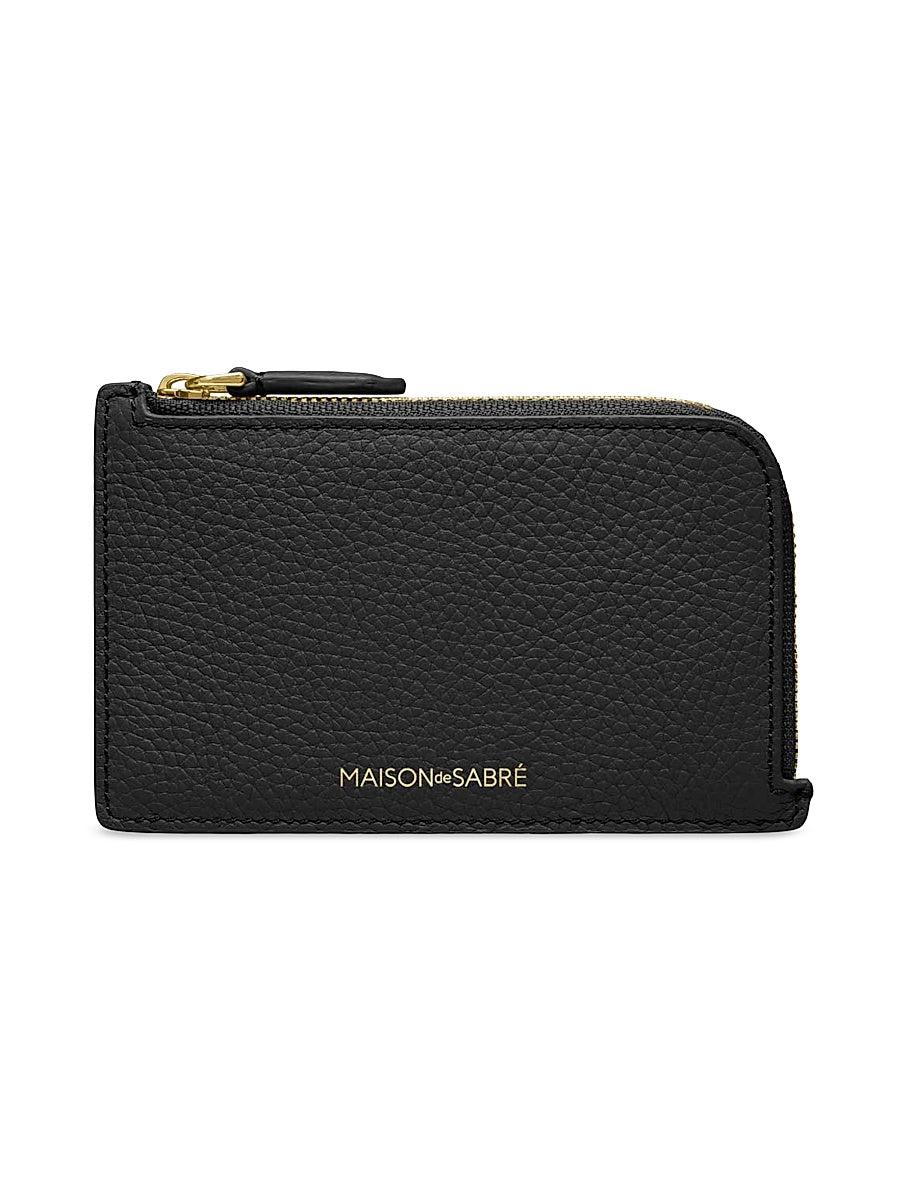 Leather Zip Card Holder