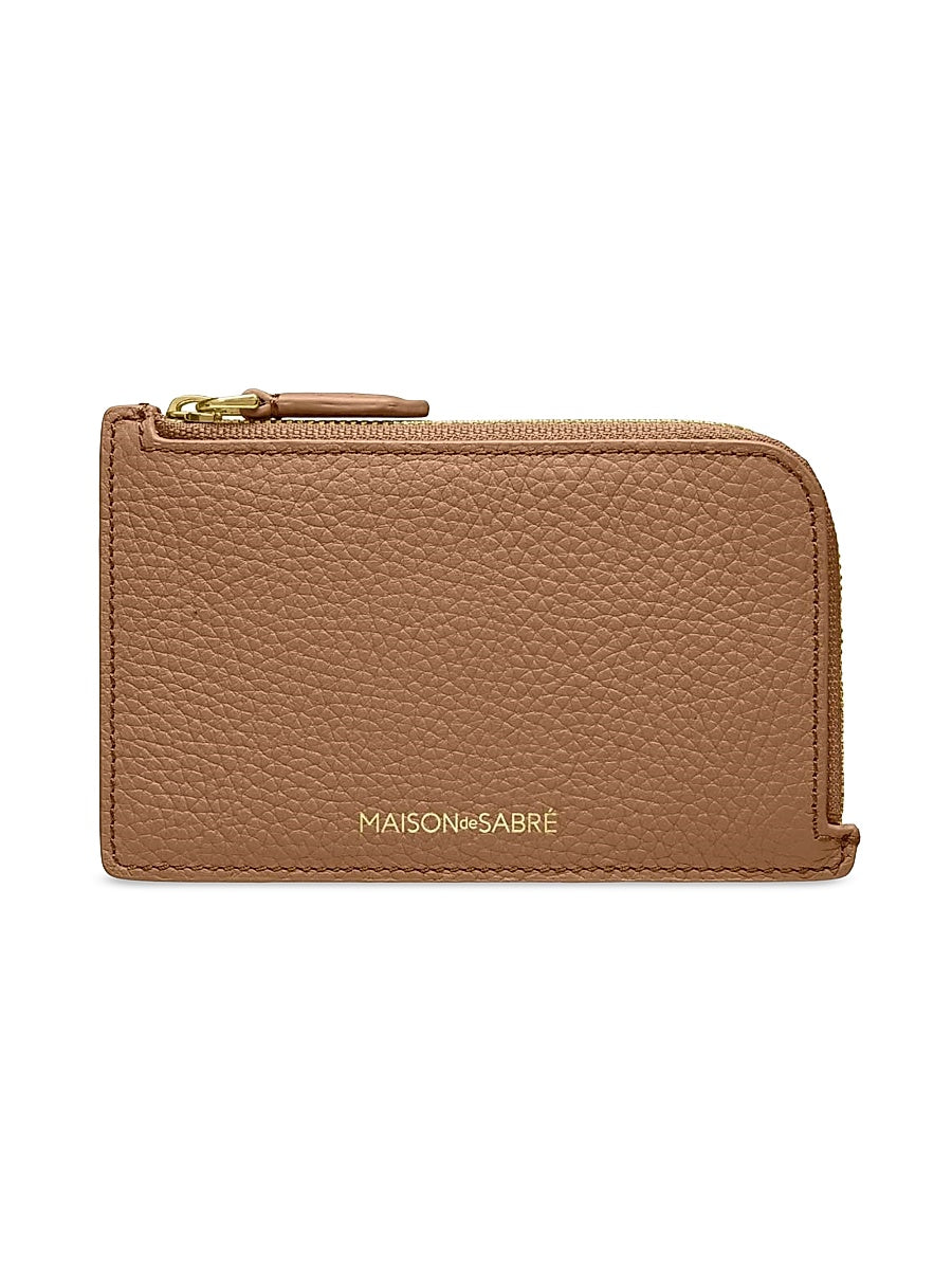 Leather Zip Card Holder