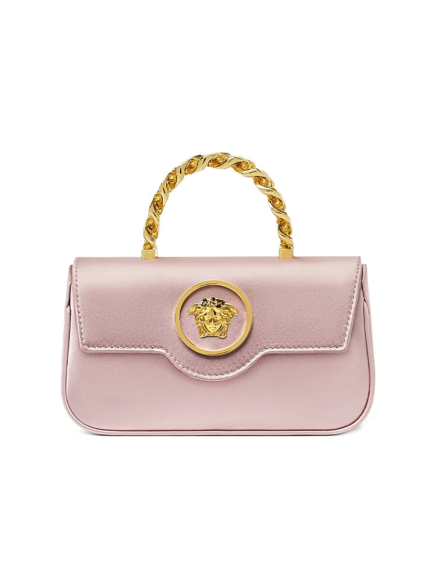 Mini La Medusa Satin Top Handle Bag