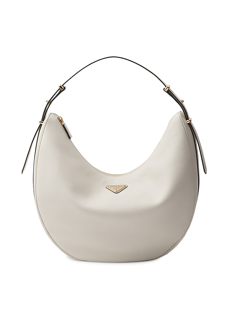 Arqué Large Leather Shoulder Bag