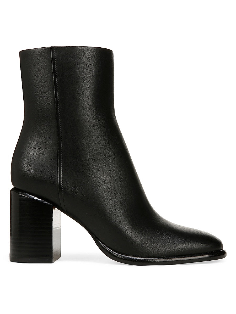 Luca 80MM Leather Ankle Booties