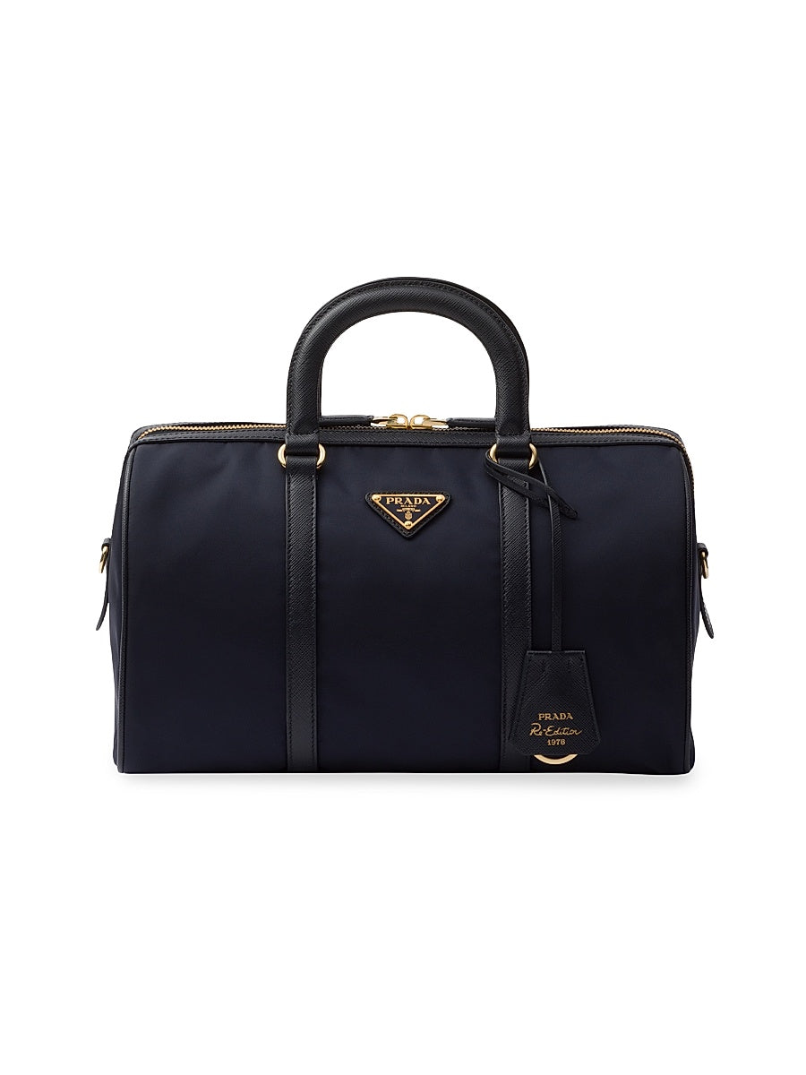 Re-Edition 1978 Medium Re-Nylon and Saffiano Leather Top Handle Bag