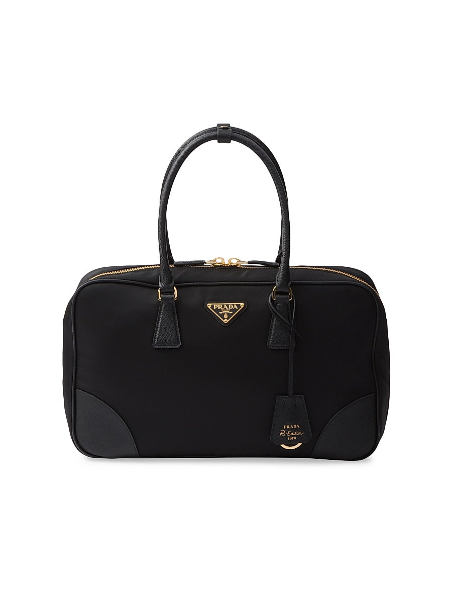 Re-Edition 1978 Large Re-Nylon and Saffiano Leather Two Handle Bag
