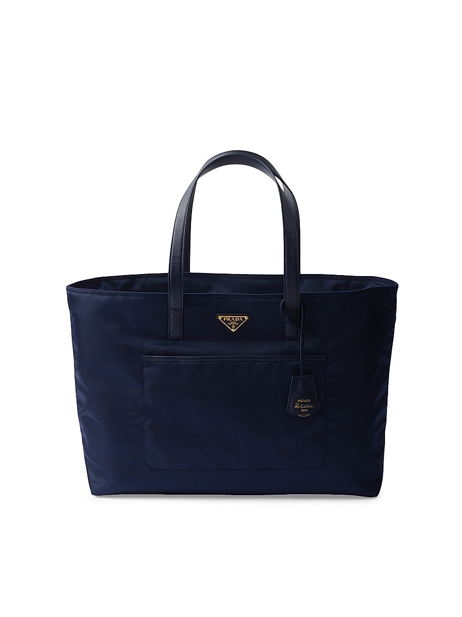 Re-Edition 1978 Large Re-Nylon and Saffiano Leather Tote Bag