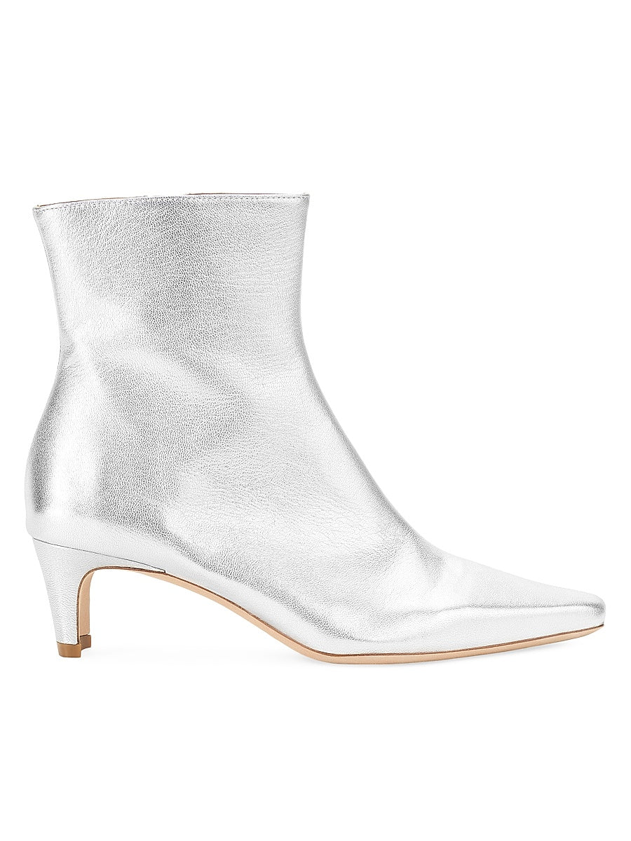 Wally 55MM Metallic Leather Ankle Boots