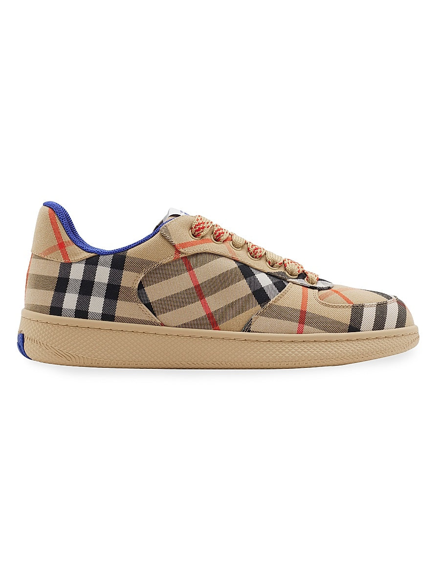 Check Terrace Cotton-Blend Sneakers