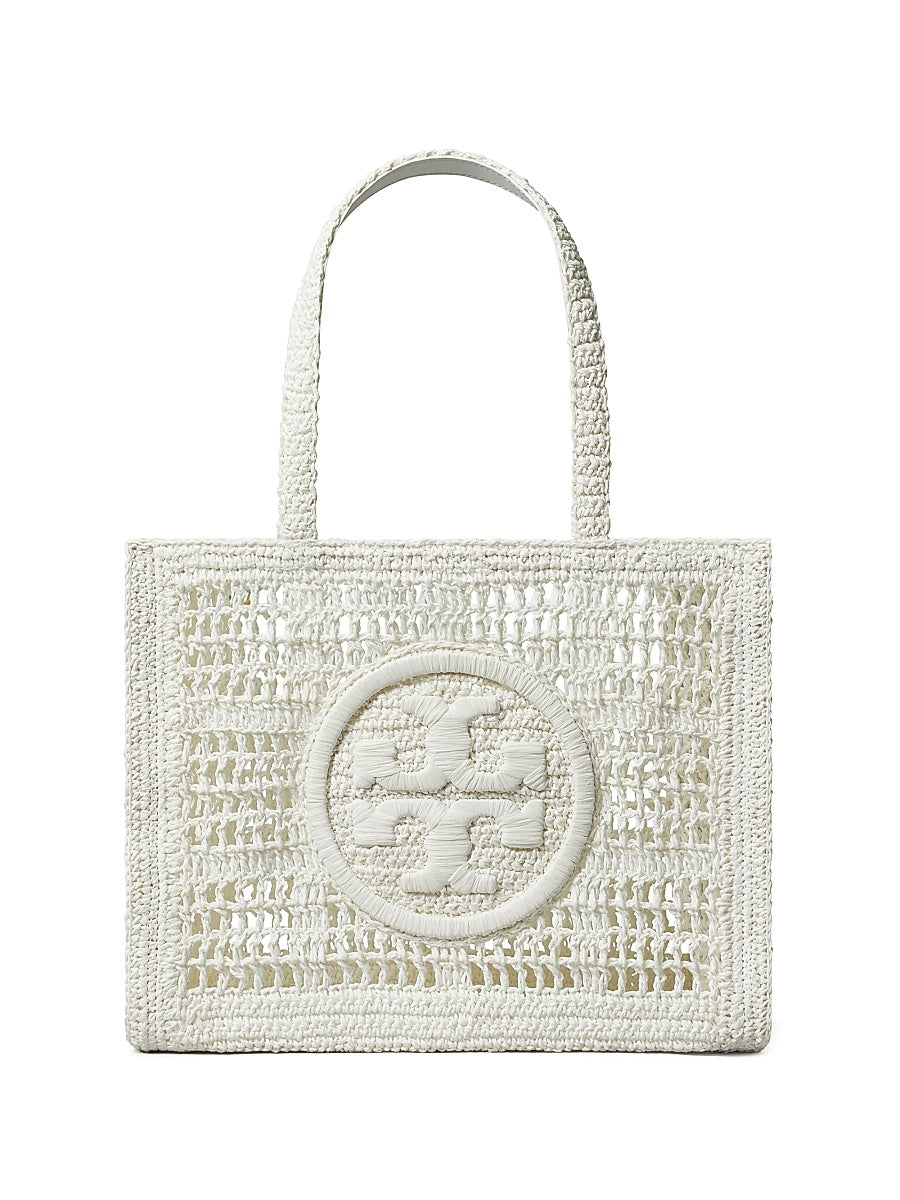 Small Ella Crochet Straw Tote Bag