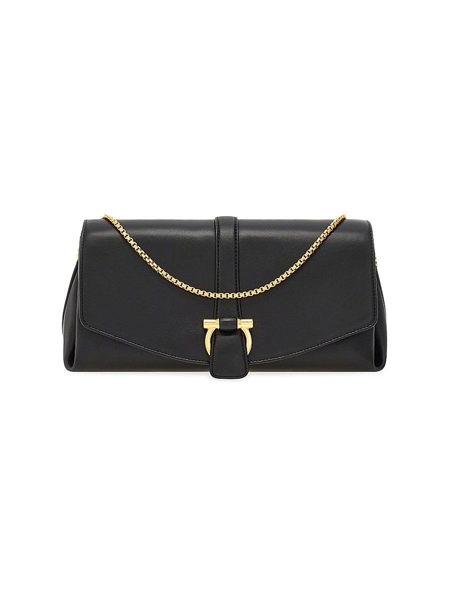Medium New Line Leather Shoulder Bag