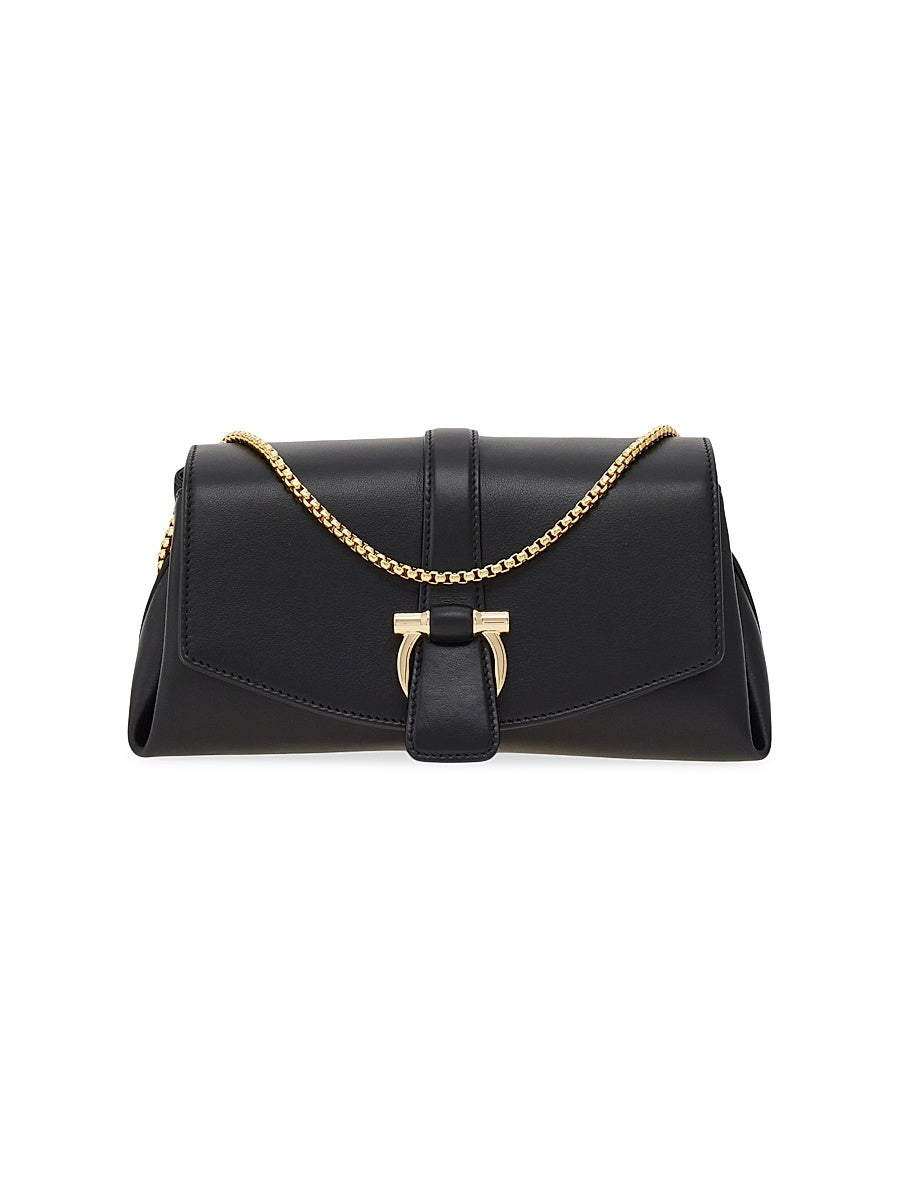 New Line Small Leather Shoulder Bag