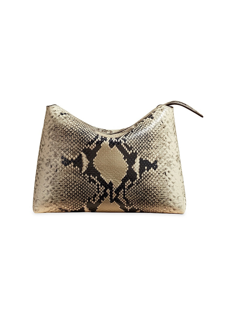 Medium Lina Embossed Leather Crossbody Bag