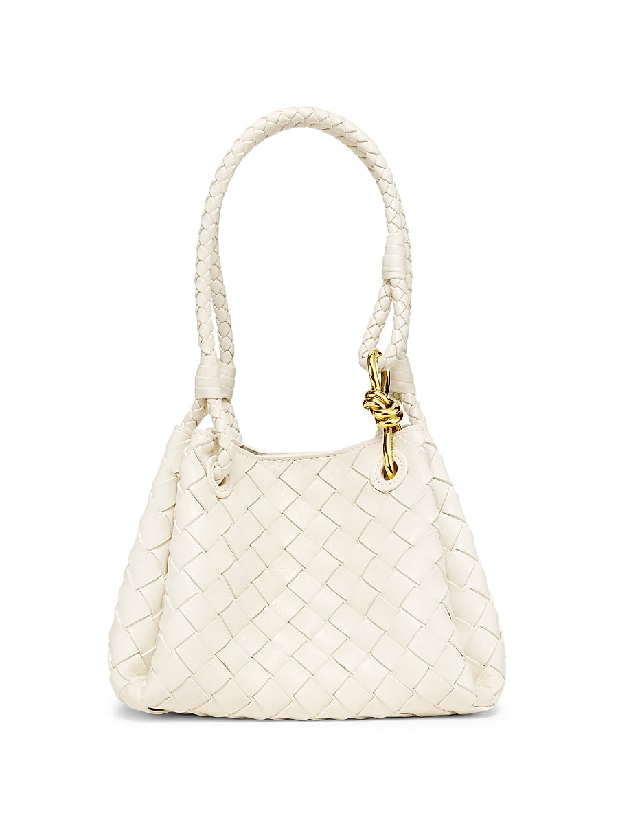 Andiamo Intrecciato Leather Crossbody Bag