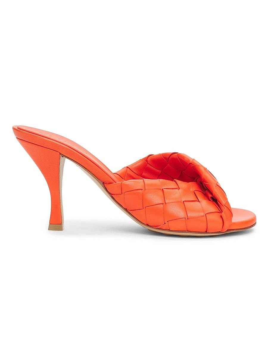 Blink 90MM Intrecciato Leather Mules