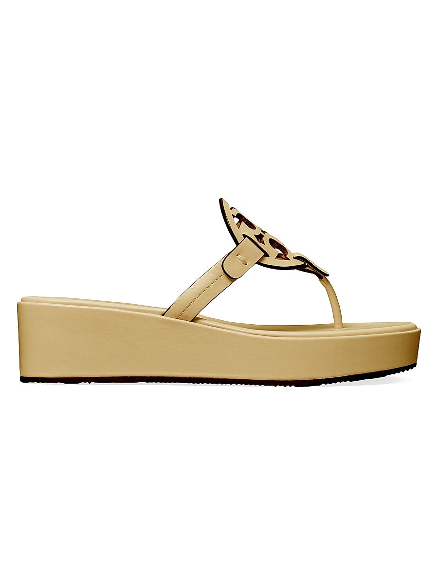Miller Leather Wedge Sandals