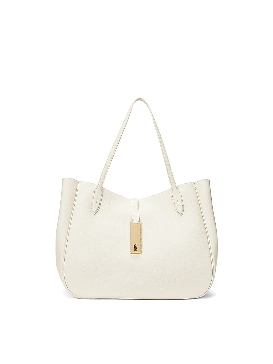 Large Polo ID Leather Tote Bag