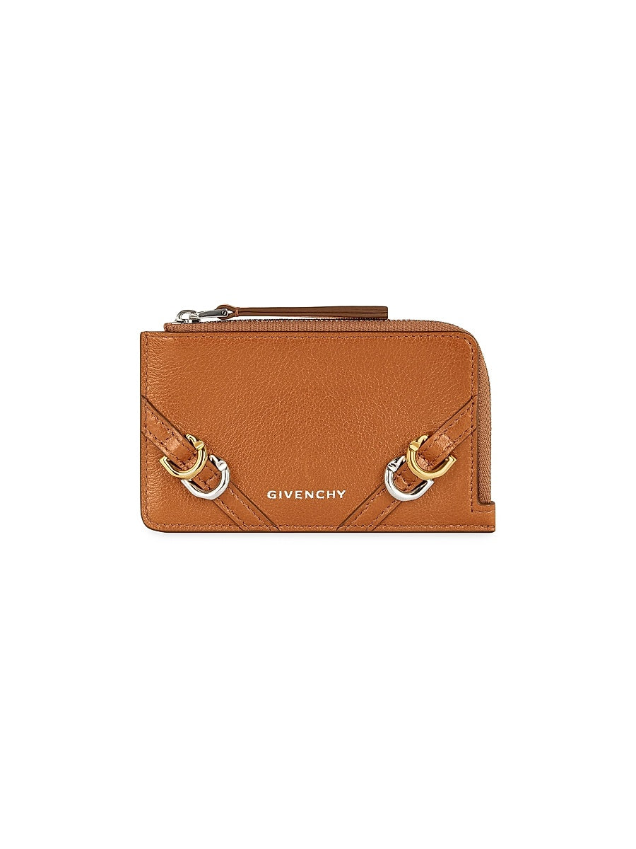 Voyou Zipped Card Holder in Leather