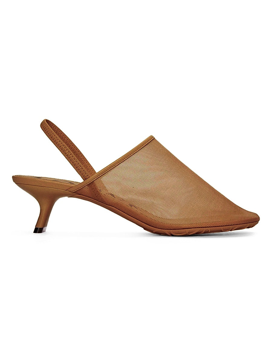 Petal 45MM Mesh Slingback Mules