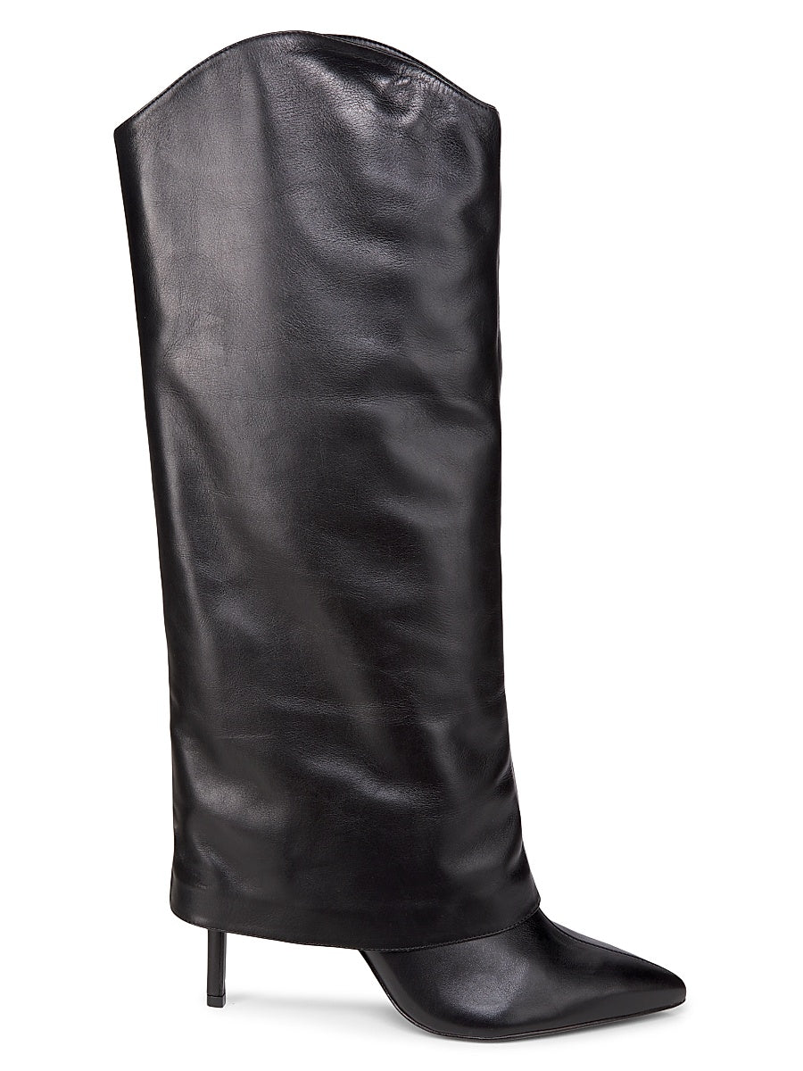 Maryana 90MM Leather Stiletto Boots
