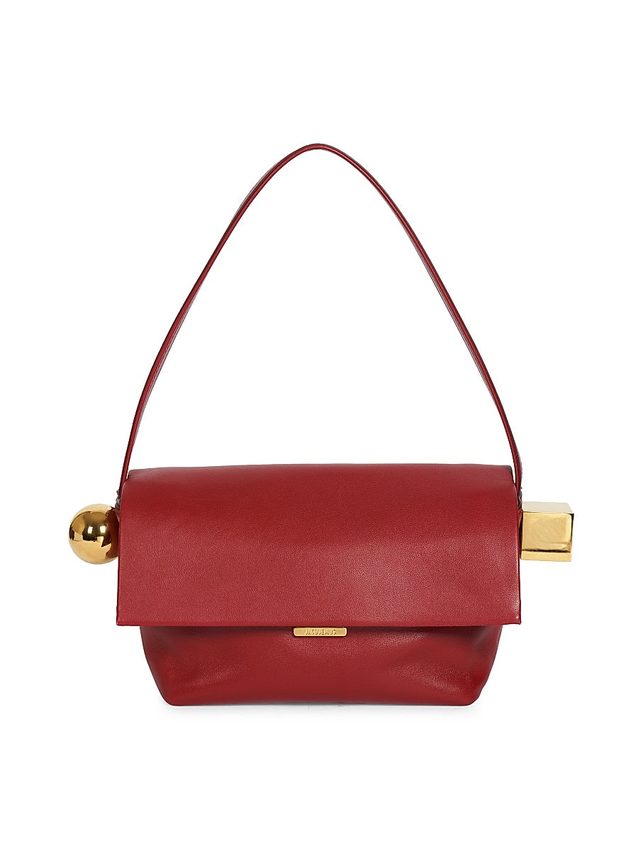 Le Rond Carré Leather Shoulder Bag