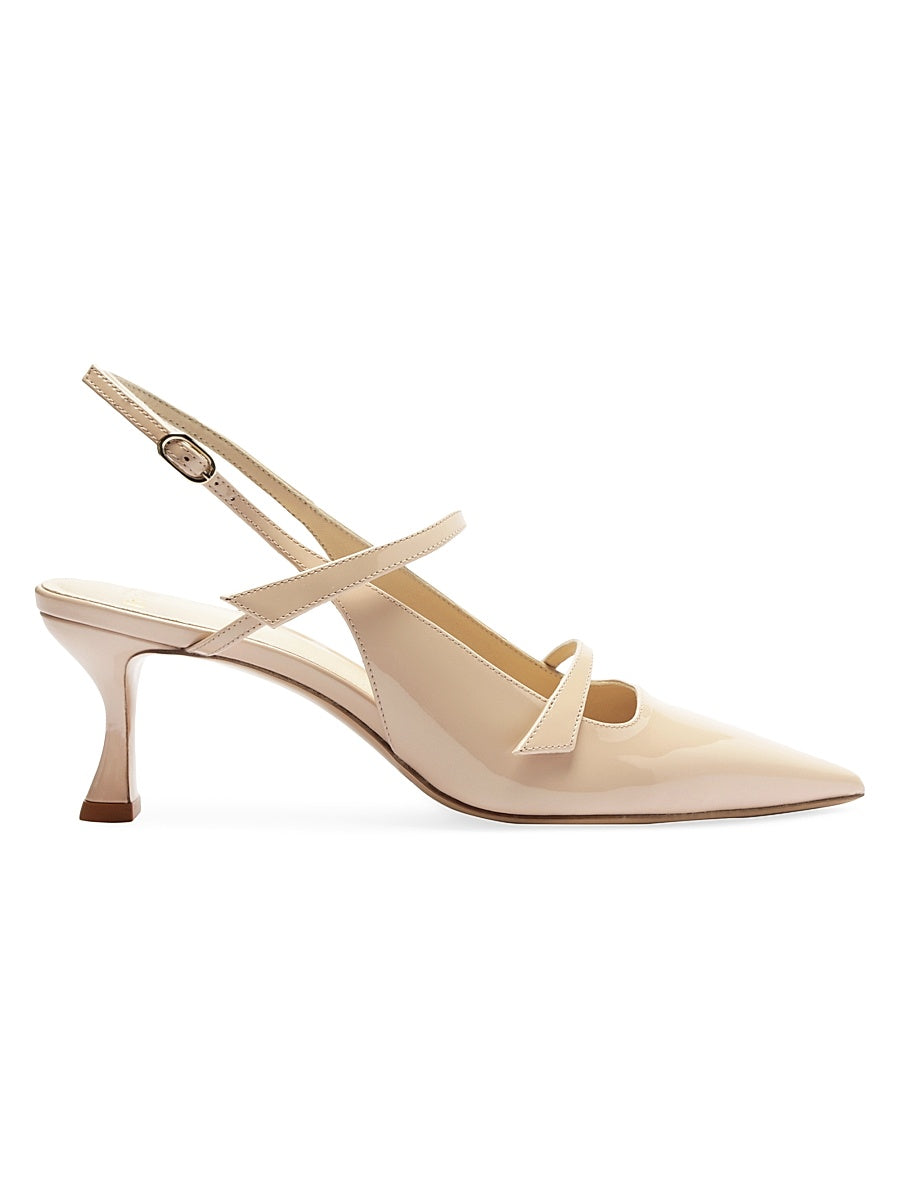 Tita 60MM Patent Leather Slingback Pumps