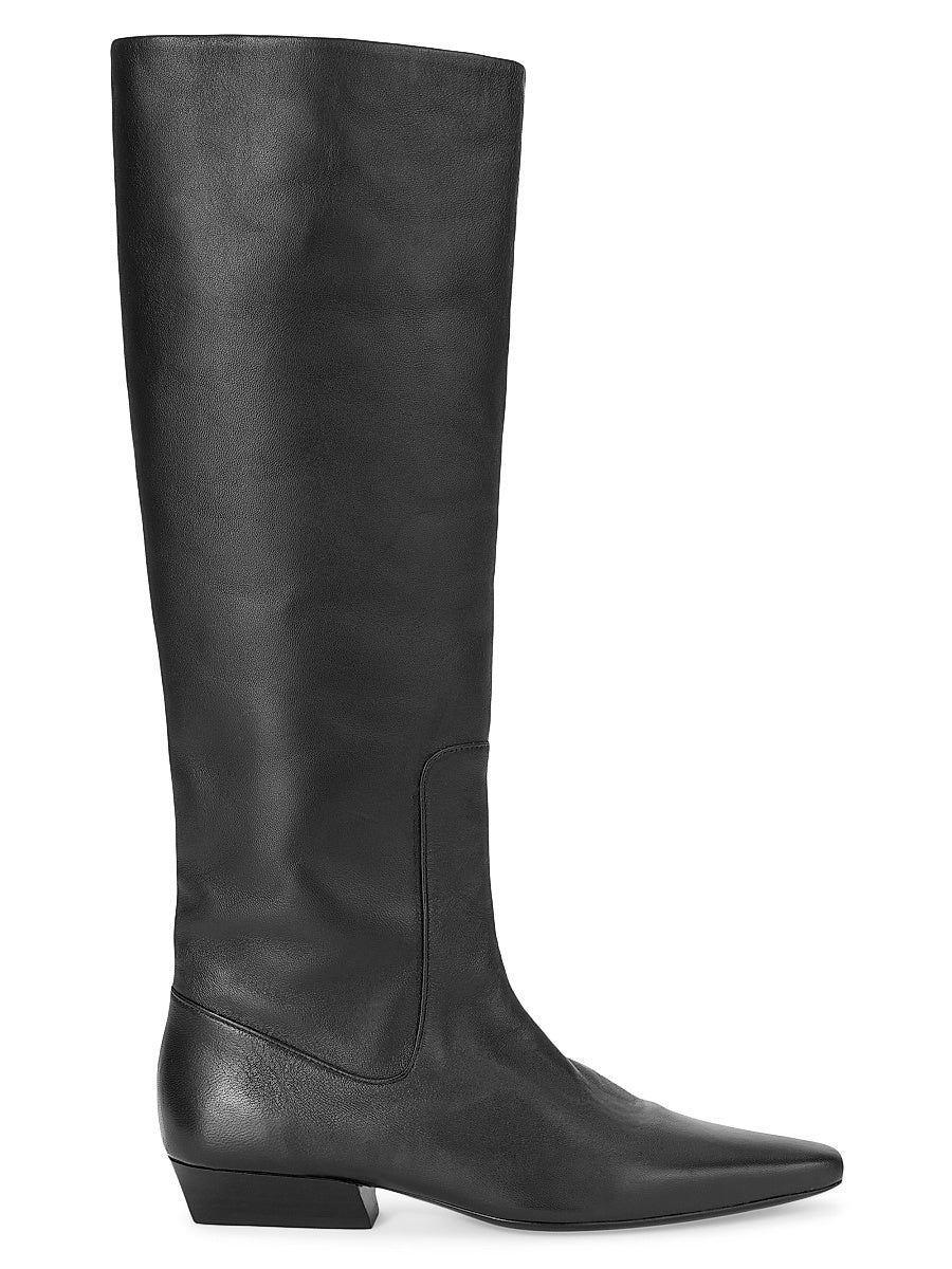 Wally Flat Leather Boots