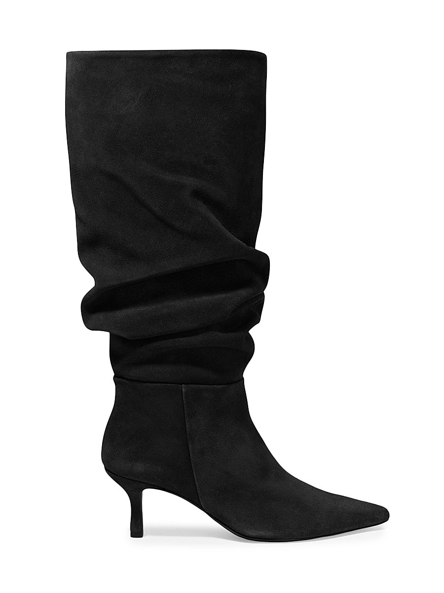 Jordi 65MM Suede Slouch Boots