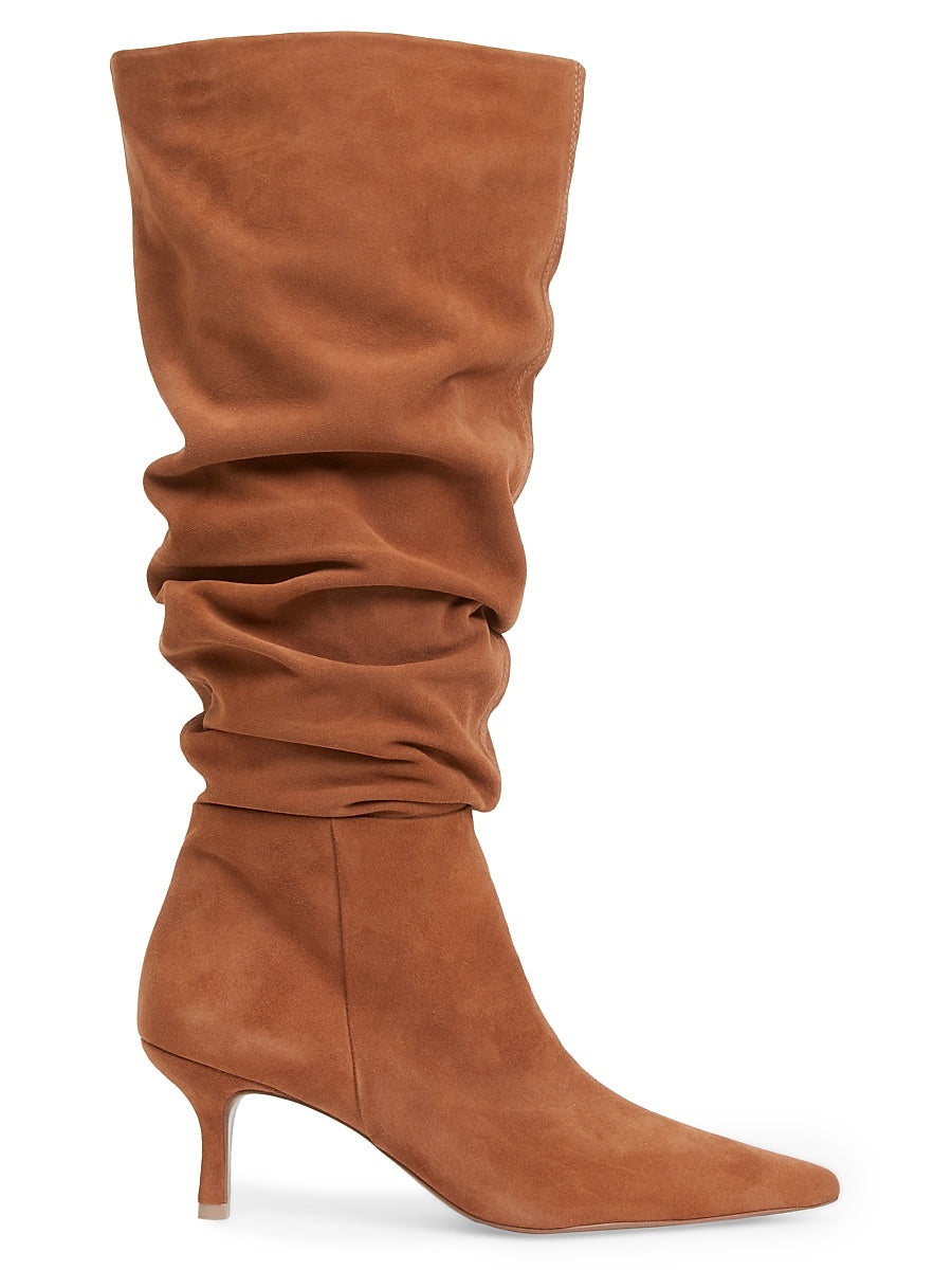 Jordi 65MM Suede Slouch Boots